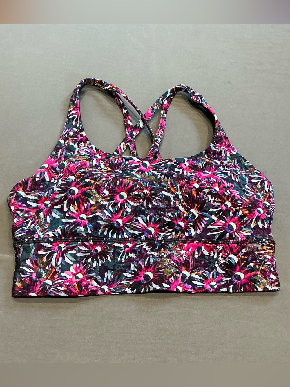 Lululemon Energy Sports Bra in Pink Multi